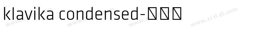klavika condensed字体转换